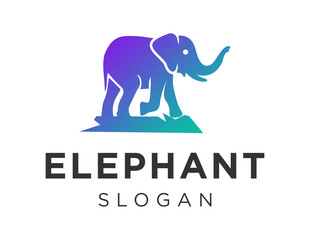 Obraz premium Logo about Elephant on a white background. created using the CorelDraw application.
