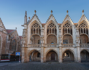 Fototapeta premium Old Town Hall (Altstadtrathaus) at Altstadtmarkt (Old Town Market Square) - Braunschweig, Lower Saxony, Germany