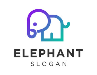 Logo about Elephant on a white background. created using the CorelDraw application.