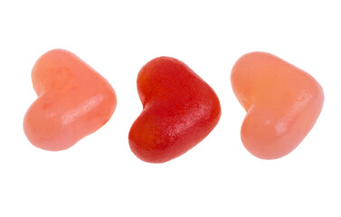 jelly bean heart isolated
