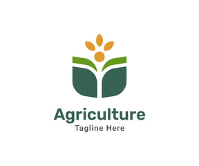 Agriculture logo design company. Modern logo for company