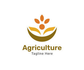 Agriculture logo design template. Modern logo for company farm
