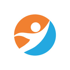 Adoption and community care Logo template vector