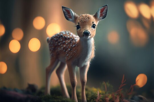 Baby deer fawn, Bambi