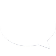 3d Message Icon on White, for UI, poster, banner, social media post. 3D rendering