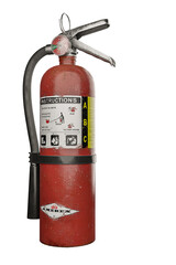 fire extinguisher isolated on transparent background