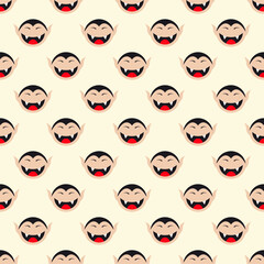 Colorful seamless pattern of vampire for fabric, textile, wrappers and other various surfaces