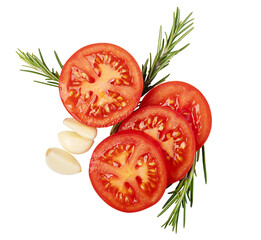 fresh tomato, herbs and spices