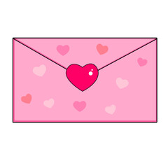 envelope with heart