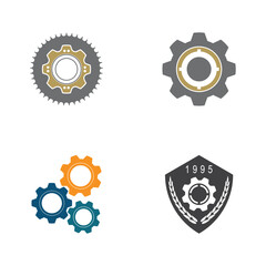 Gear Logo Template vector icon illustration design
