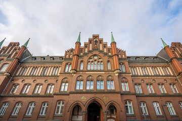 Fototapeta na wymiar Lubeck former Court house building actual State Office for Social Services - Lubeck, Germany