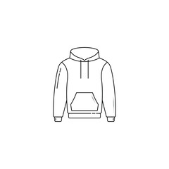 Hoodie icon isolated vector graphics