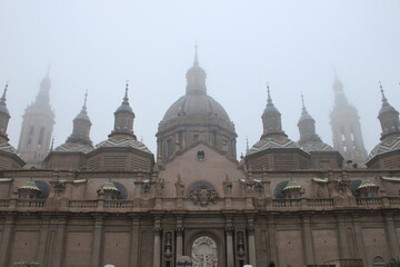 Niebla en el Pilar (Zaragoza)