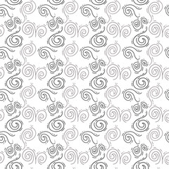 seamless pattern with spirals swirl