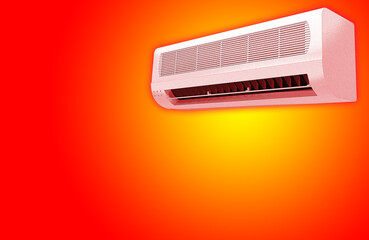 エアコンの暖房のイラスト
