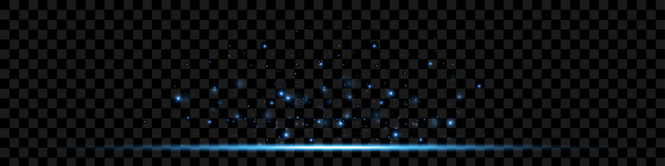 Motion light effect for banners. Blue lines. The effect of speed on a blue background.