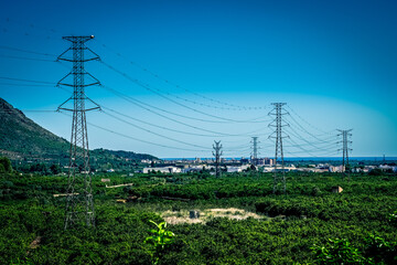 Antenas de cables de alta tensión
