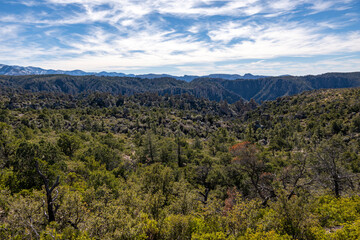 Landscape photograph of the Chiricahua Mountains, Chiricahua National Monument. Arizona.