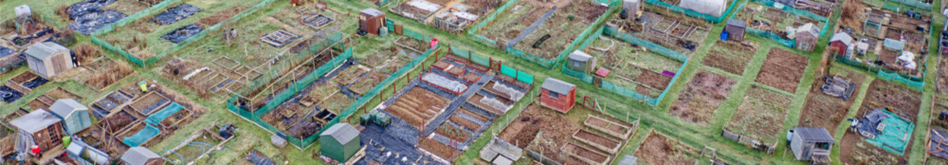 Allotment plots for growing vegetables and fruit for sustainable living in Aberdeenshire