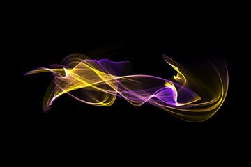 Abstract colorful smoke wave isolated background design element