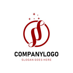 Obraz premium initial letter ss abstract vector design 