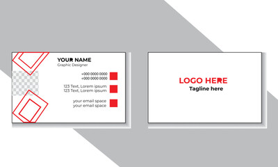 Modern and simple business card design.