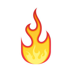 Modern fire logo or icon design. Vector illustration