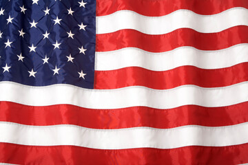 Obraz premium Close up of an American flag.