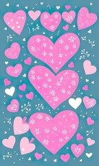 Fototapeta premium valentine's Day cute heart