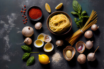 Obraz na płótnie Canvas Vegeterian Raw food Ingredients for cooking