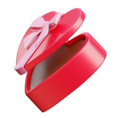 3D gift, valentine's day, 3D rendering illustration