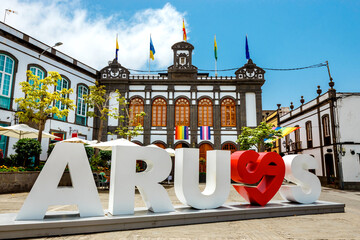 old town of Arucas, Gran Canaria, Canary islands, Spain.