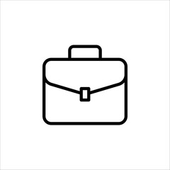 Suitcase flat logo isolated on white background. EPS 10