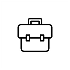 Suitcase flat logo isolated on white background. EPS 10