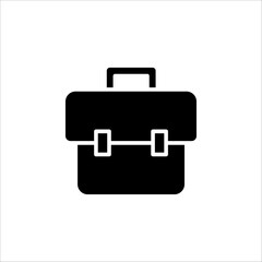 Suitcase flat logo isolated on white background. EPS 10