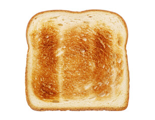 Slice of delicious toasted bread cut out - Powered by Adobe