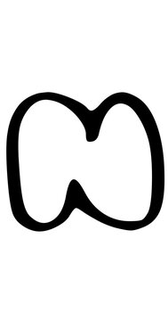 Outlined Fat Bubbled Comic Font