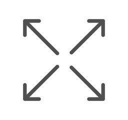 Arrows related icon outline and linear vector.