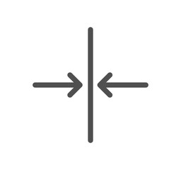 Arrows related icon outline and linear vector.