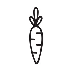 Carrot icon vector logo design template