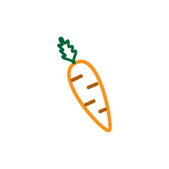 Carrot icon vector logo design template