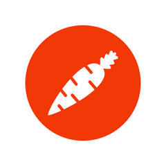 Carrot icon vector logo design template