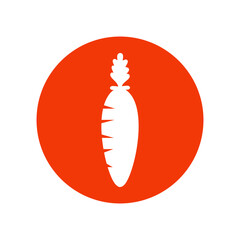 Carrot icon vector logo design template