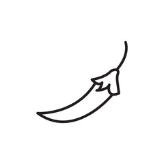 Chili icon vector logo design template