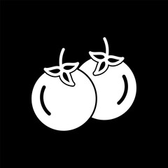 Tomato icon vector logo design template
