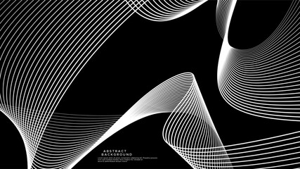 Abstract line wave background template. 