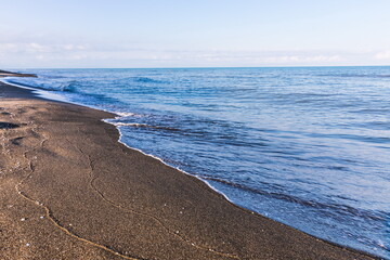 black sand of Ureki beach, Georgia