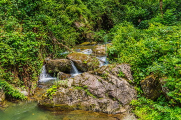 waterfall in Kintrishi National Park, Georgia