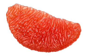 Grapefruit fleshy pulp lobe isolated png - obrazy, fototapety, plakaty