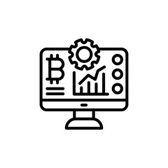 Crypto Software icon in vector. Logotype